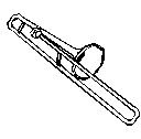 Showing Gallery For Trombone Clipart Black And White