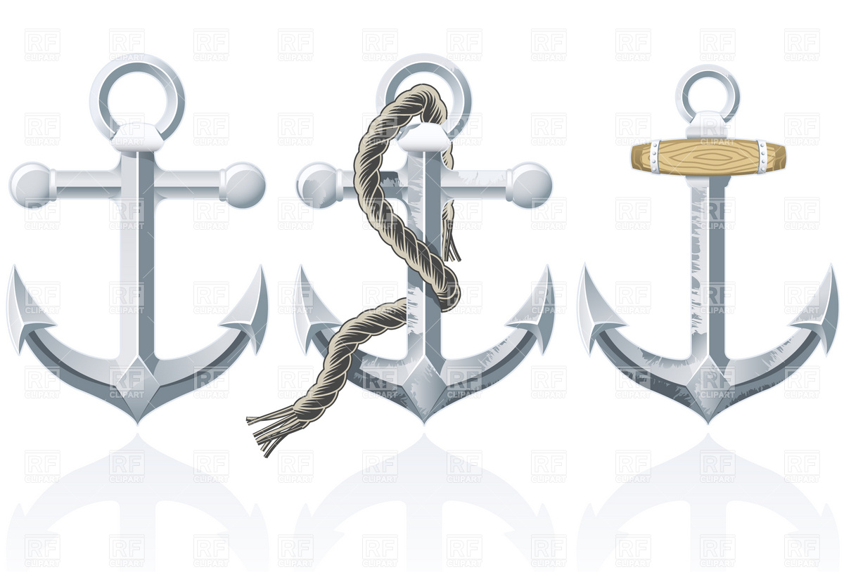 Anchors With Rope 4732 Objects Download Royalty Free Vector Clip