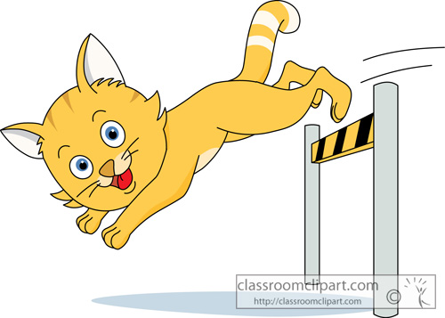 Cat Clipart   Cat Jumping 813   Classroom Clipart