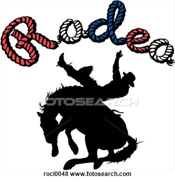 Clip Art Rodeo And Silhouette Fotosearch Search Clipart