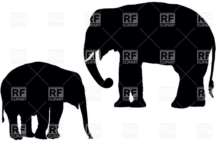     Elephant Silhouette 22531 Download Royalty Free Vector Clipart  Eps