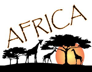 Free Giraffe Clip Art Image   African Wildlife Featuring The Giraffes    