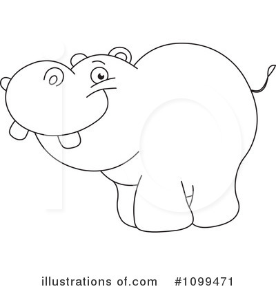Hippo Clipart  1099471   Illustration By Yayayoyo