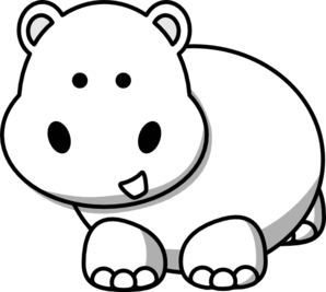 Hippo Clipart Black And White   Clipart Panda   Free Clipart Images