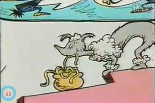 Image   The Gray Poodle Eating Noodles Jpg   Dr  Seuss Wiki
