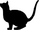 Jumping Cat Silhouette   Clipart Best