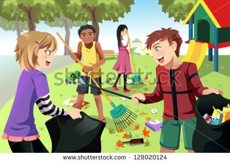 Kids Clean Up Clipart A Vector Illustration Of Kids