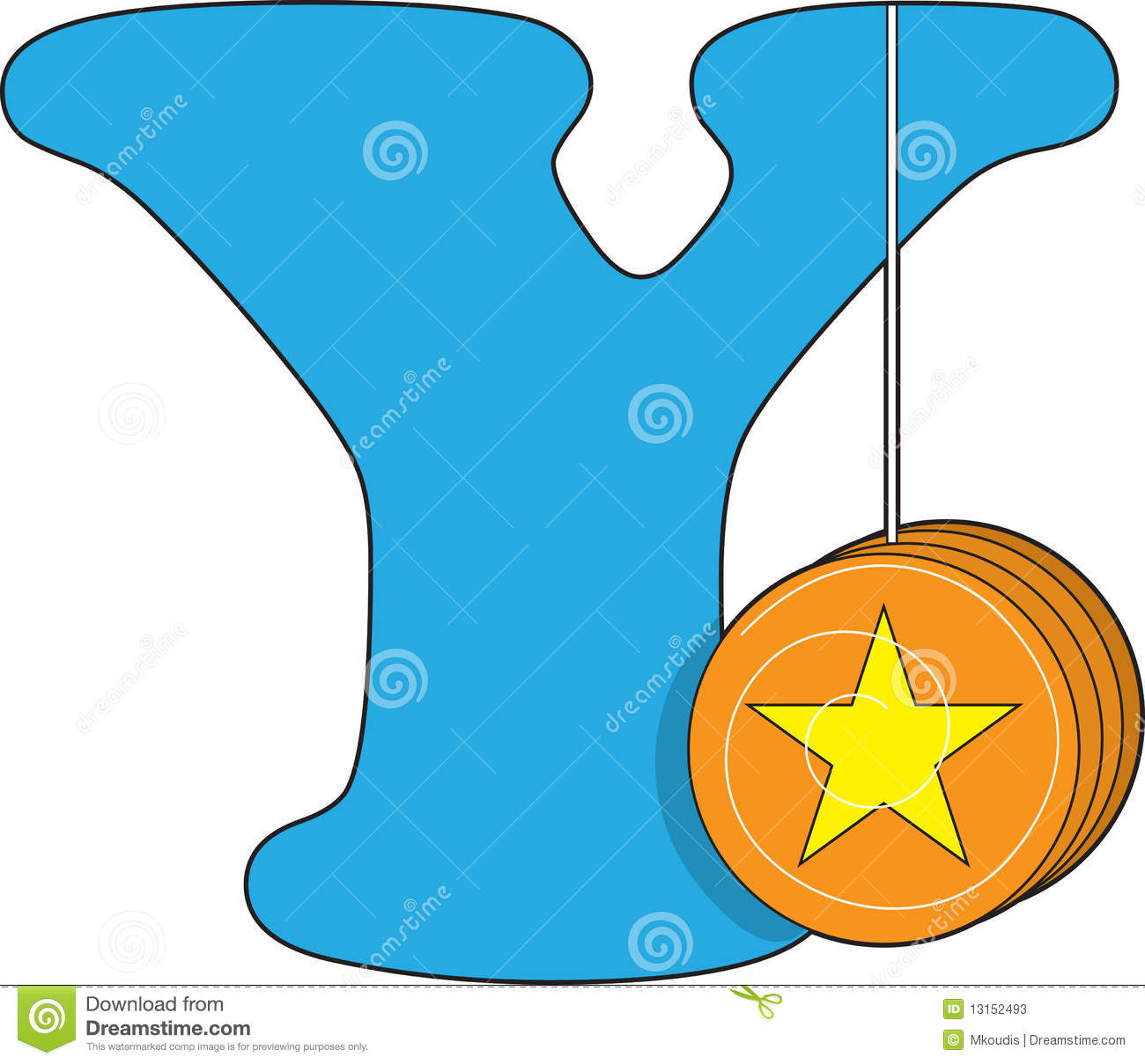 Letter Y Clipart Letter Y With A Yoyo Hanging
