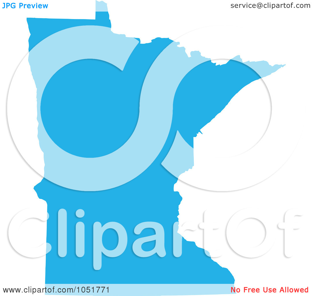 Minnesota Clipart Royalty Free Vector Clip Art Illustration Of A Blue