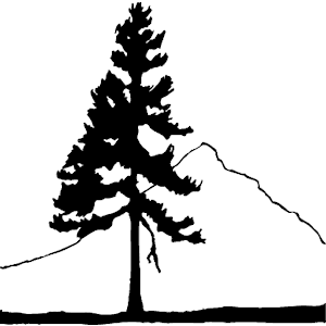 Mountain With Trees Clip Art Black And White Mountain Line Drawing