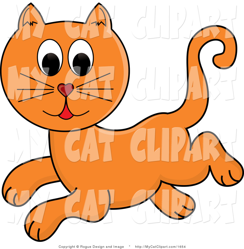 Of A Ginger Cat Jumping Cat Clip Art Pams Clipart