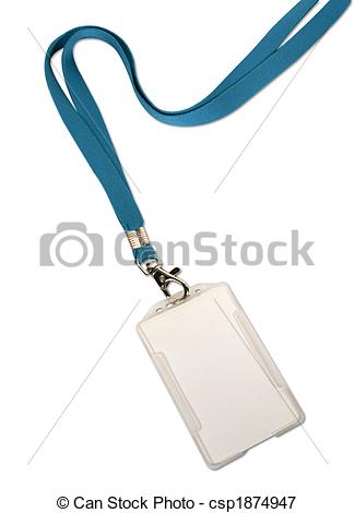 Picture Of Blank Id Card Badge On White Background Csp1874947   Search
