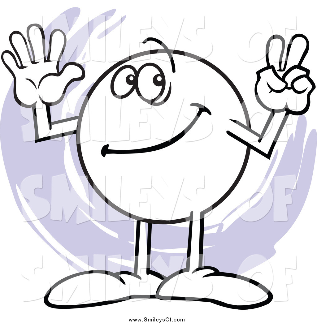 Preview  Vector Clipart Of A Moodie Smiley Character Counting Number 7