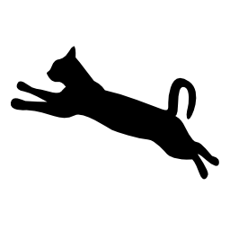 Silhouette Cat Jumping Free Cliparts That You Can Download To You    