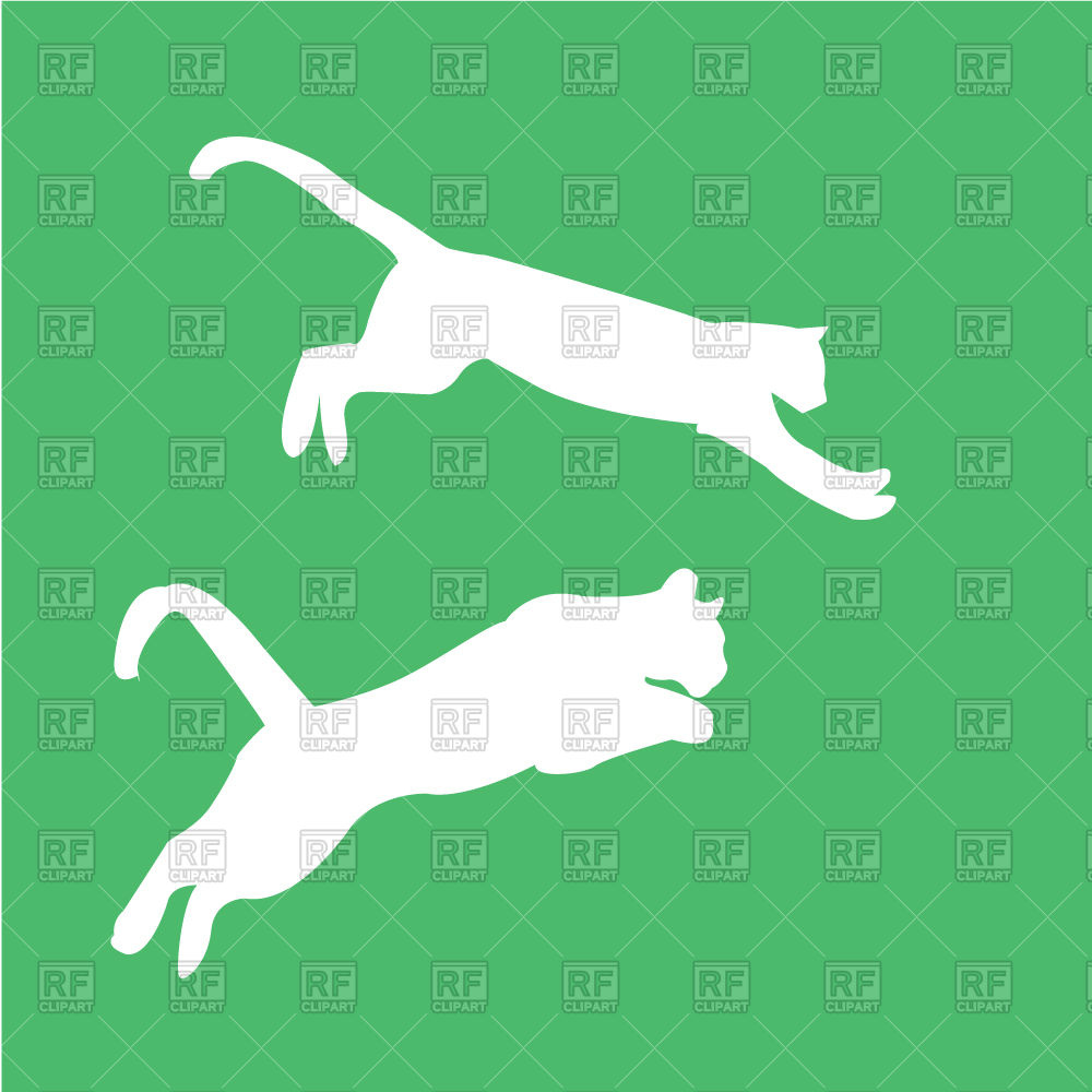 Silhouette Of Jumping Cat 39912 Download Free Vector Clipart  Eps 
