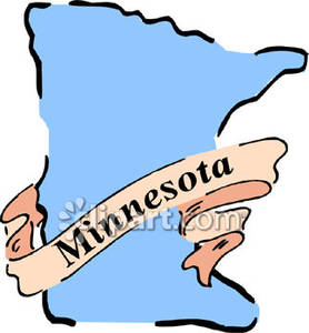 The State Of Minnesota   Royalty Free Clipart Picture