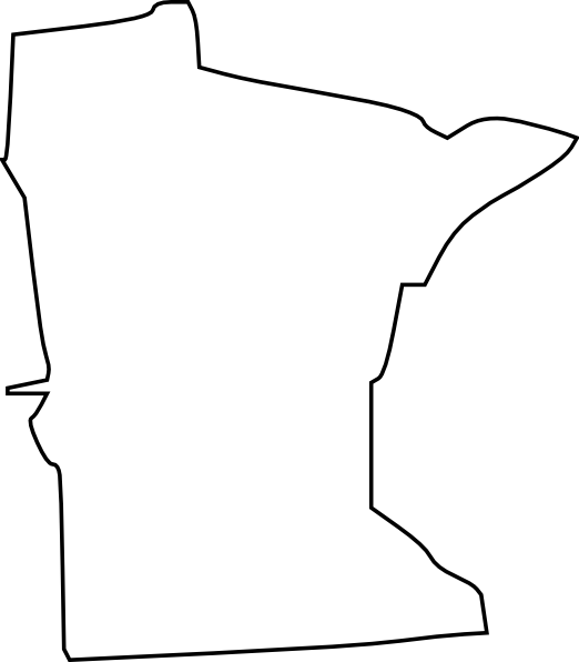 White Minnesota State Clip Art At Clker Com   Vector Clip Art Online