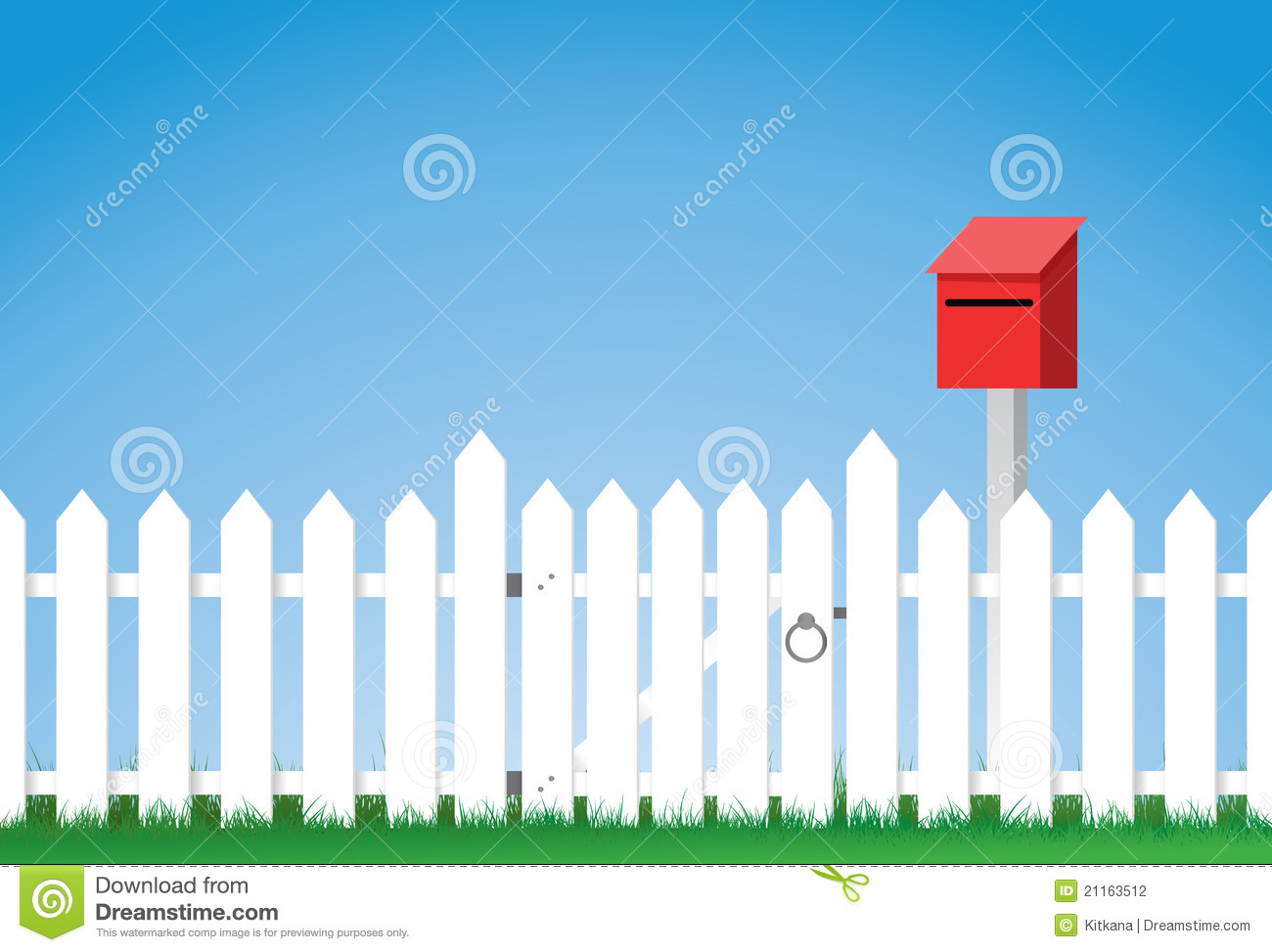 White Picket Fence Clipart Picket Fence With Flowers Clip