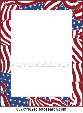 4th Of July Borders Clipart