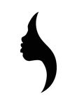 African American Woman   Illustration Of Face Profile Of