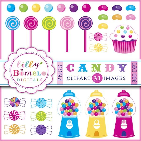     Candy Clipart Gumball Machines Adorable Candy Candy Art 31 Candy Jelly