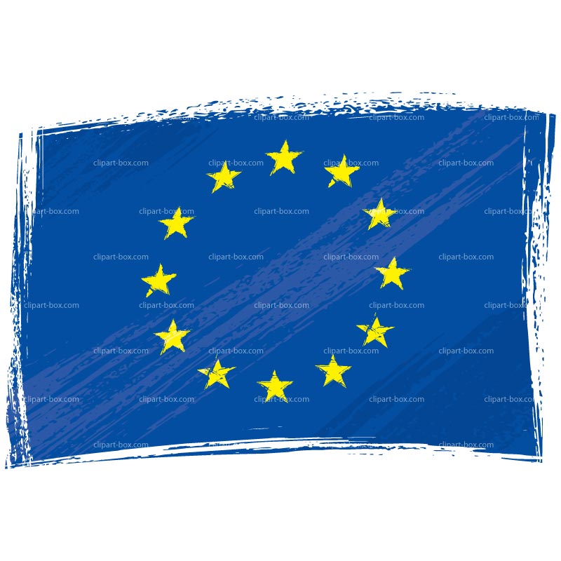 Clipart Europe Flag   Sketch   Royalty Free Vector Design