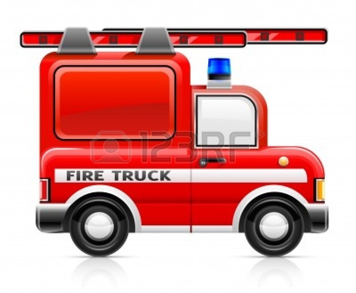 Fire Truck Clipart Black And White   Clipart Panda   Free Clipart