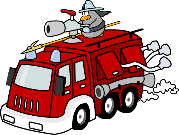 Fire Truck Clipart Black And White   Clipart Panda   Free Clipart