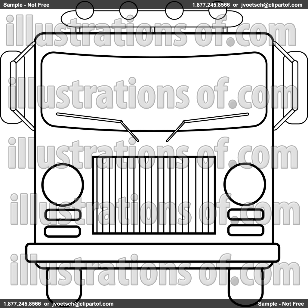 Fire Truck Clipart Black And White Royalty Free Rf Fire Truck Clipart