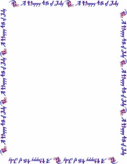 Freebie Scrapbook Pages 4th Of July Frames Clip Art