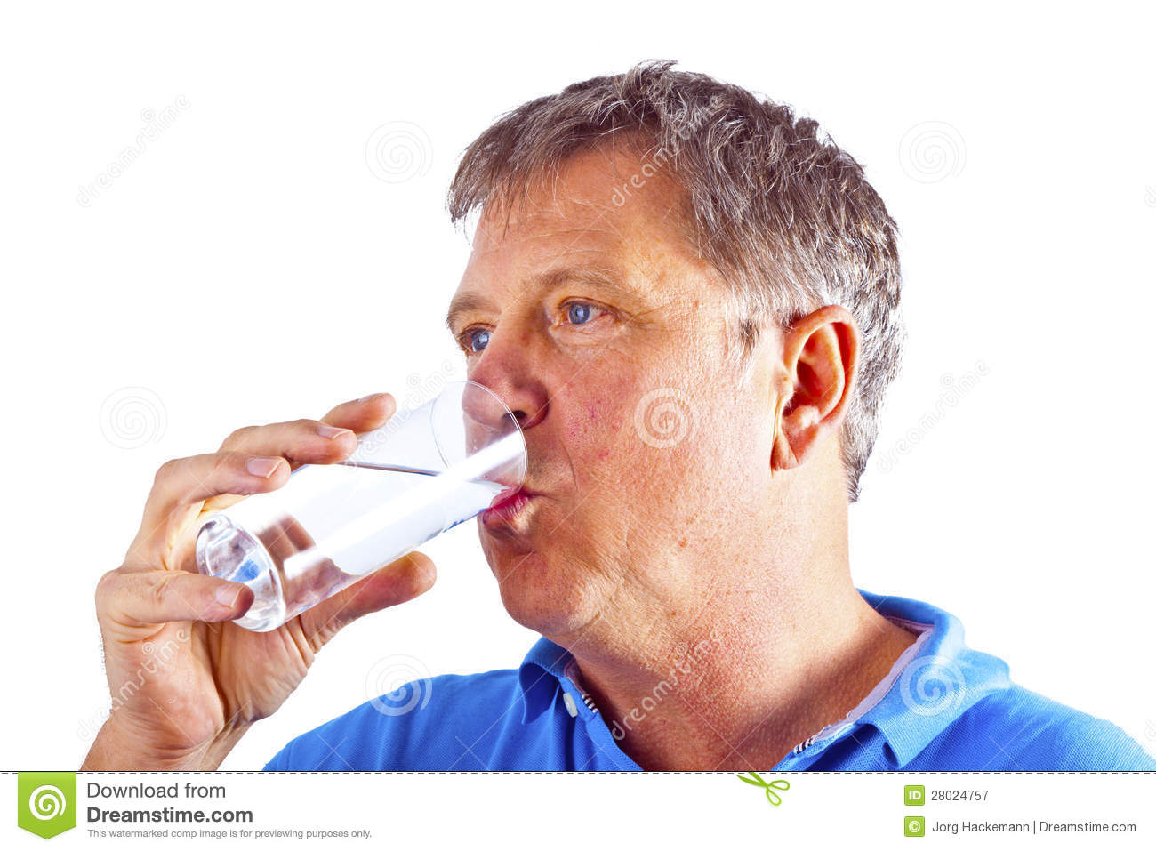 Man Drinking Water Royalty Free Stock Photography   Image  28024757