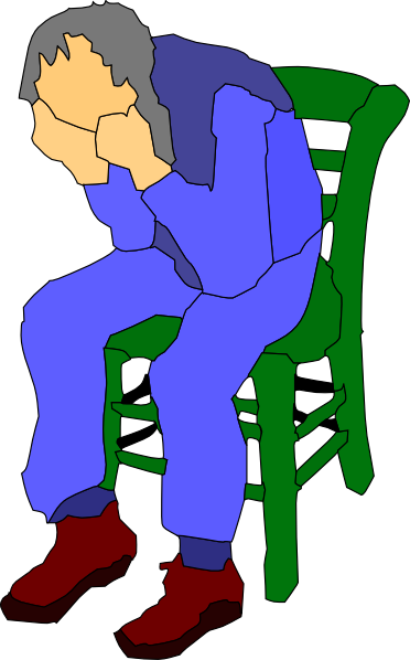Man Sitting On A Chair Clip Art At Clker Com   Vector Clip Art Online