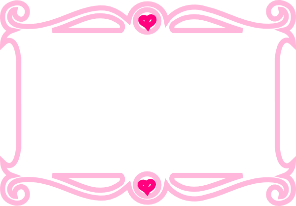 Pink Heart Border Clip Art At Clker Com   Vector Clip Art Online