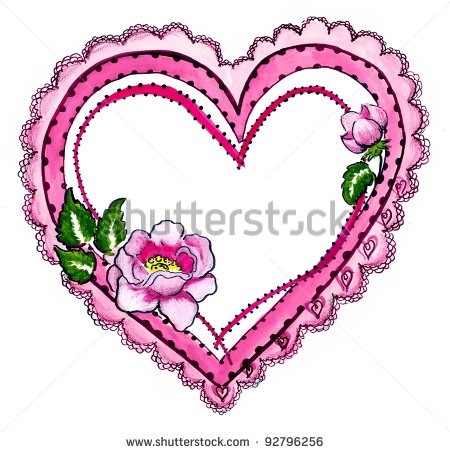 Pink Heart Borders And Frames Pink Heart Frame Border