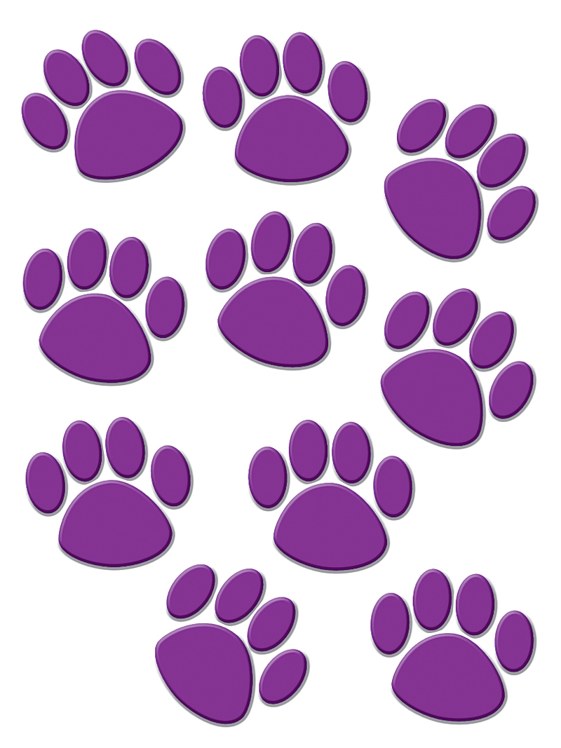 Purple Paw Prints   Clipart Best