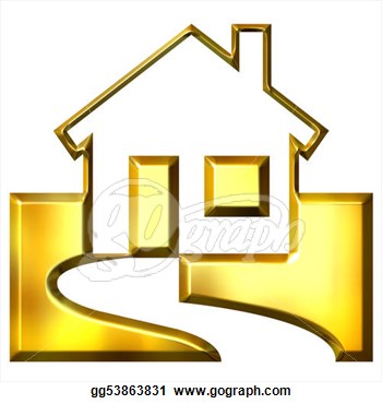 Real Estate Clipart 3d Golden Real Estate Gg53863831 Jpg