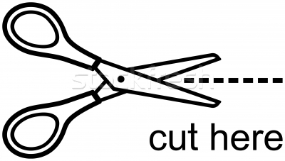 Scissors   Cut Here  Vector  Stock Photo   Mr Vector