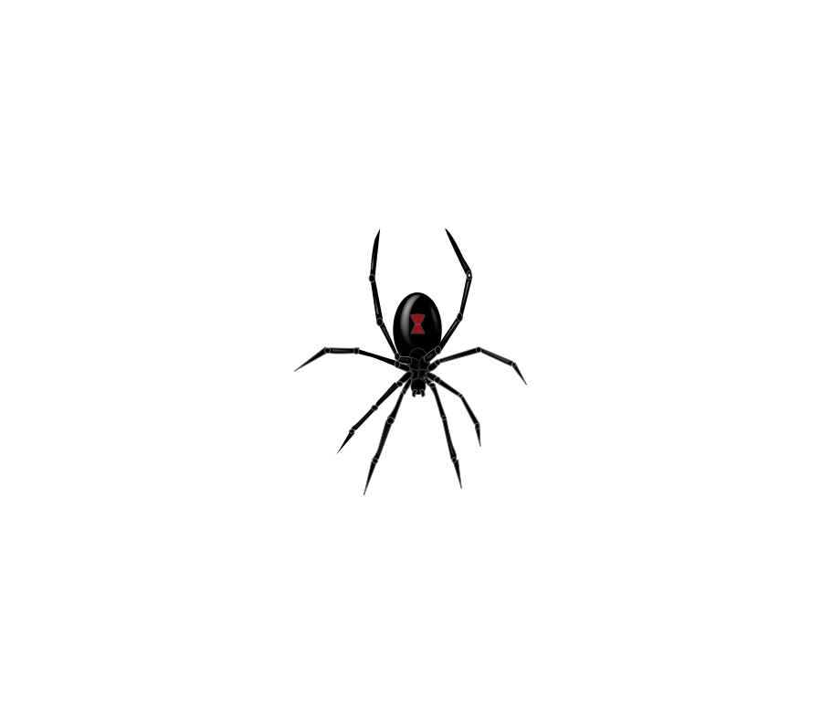 Spider Clipart Black And White Black Widow Spider Svg Vector Clipart