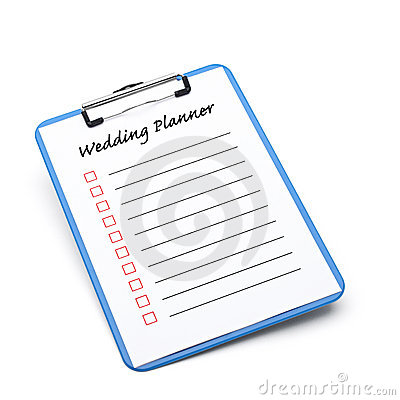 Wedding Planner Clipart Wedding Planner With Check