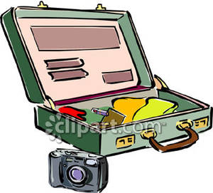 Cartoon Suitcase Clip Art An Open Suitcase