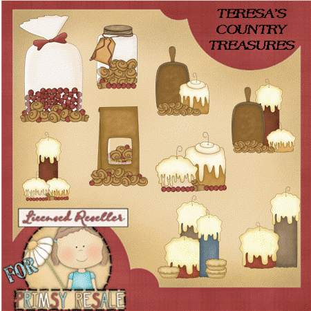 Country Candles Clipart