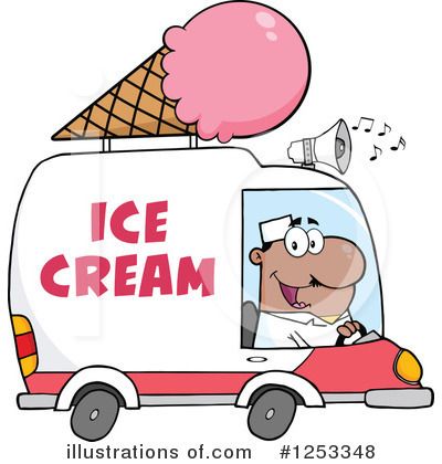 Ice Cream Truck Clipart  1253348 By Hit Toon   Royalty Free  Rf  Stock