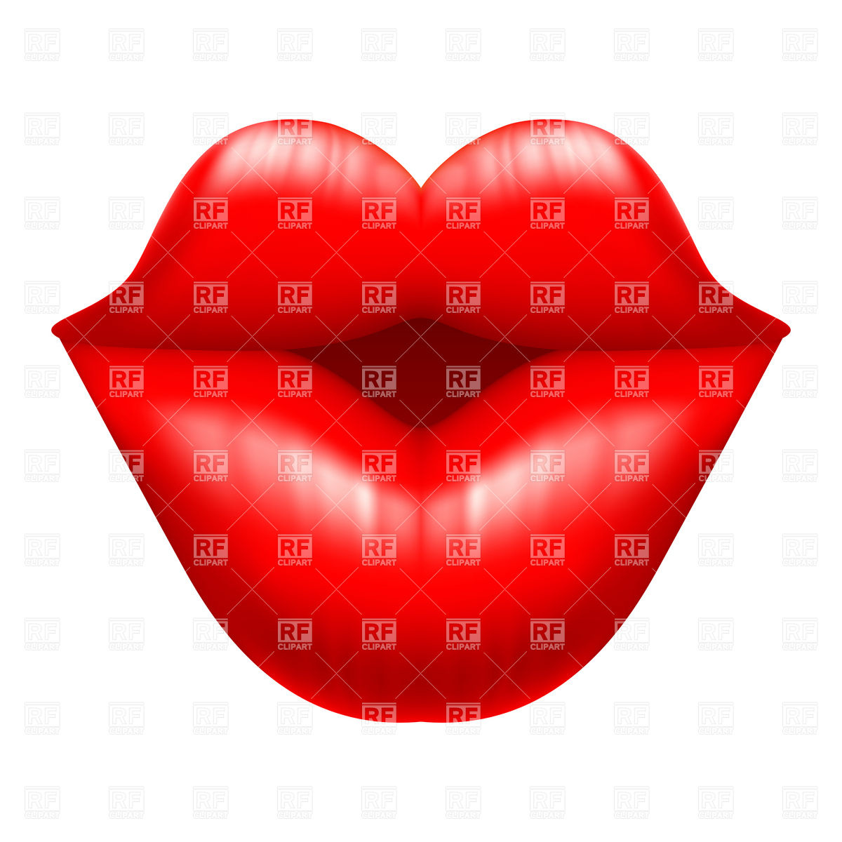 Lips   Charming Kiss 7305 Objects Download Royalty Free Vector Clip    