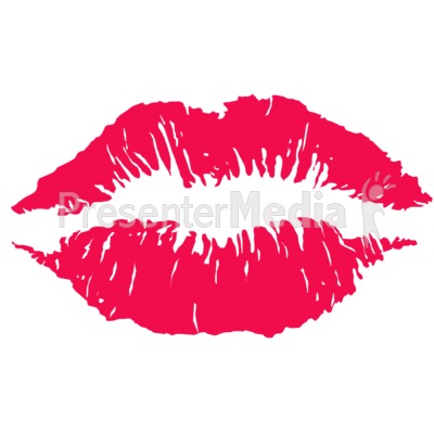 Lips Kiss Imprint   Presentation Clipart   Great Clipart For    