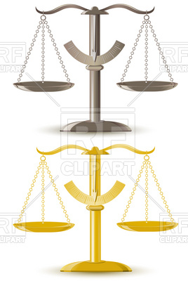 Metal Justice Scale  Balance    Golden And Silver Color 19728    