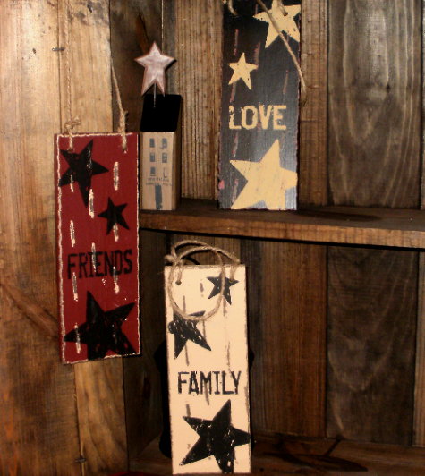 Primitive Country Wooden Signs Sayings