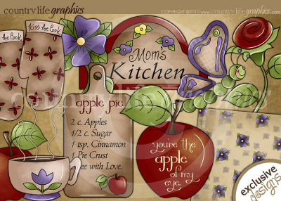 Primitivecountry Clipartkitchen Country Life Graphics Caca S Kitchen