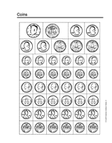 Printable Sheet Of Coins To Be Cut Out And Used With Math And Money