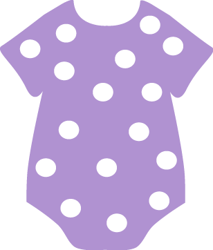 Purple Purple Polka Dot Onesie