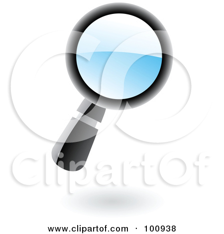 Royalty Free  Rf  Clipart Illustration Of A Simple 3d Magnifying Glass